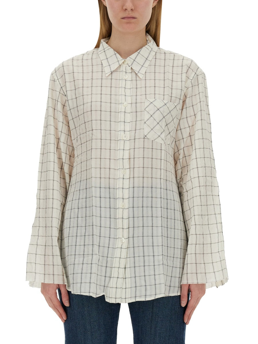 OUR LEGACY "DAISY" SHIRT W2242DLLIGHTMEDITERRANEANCHECK