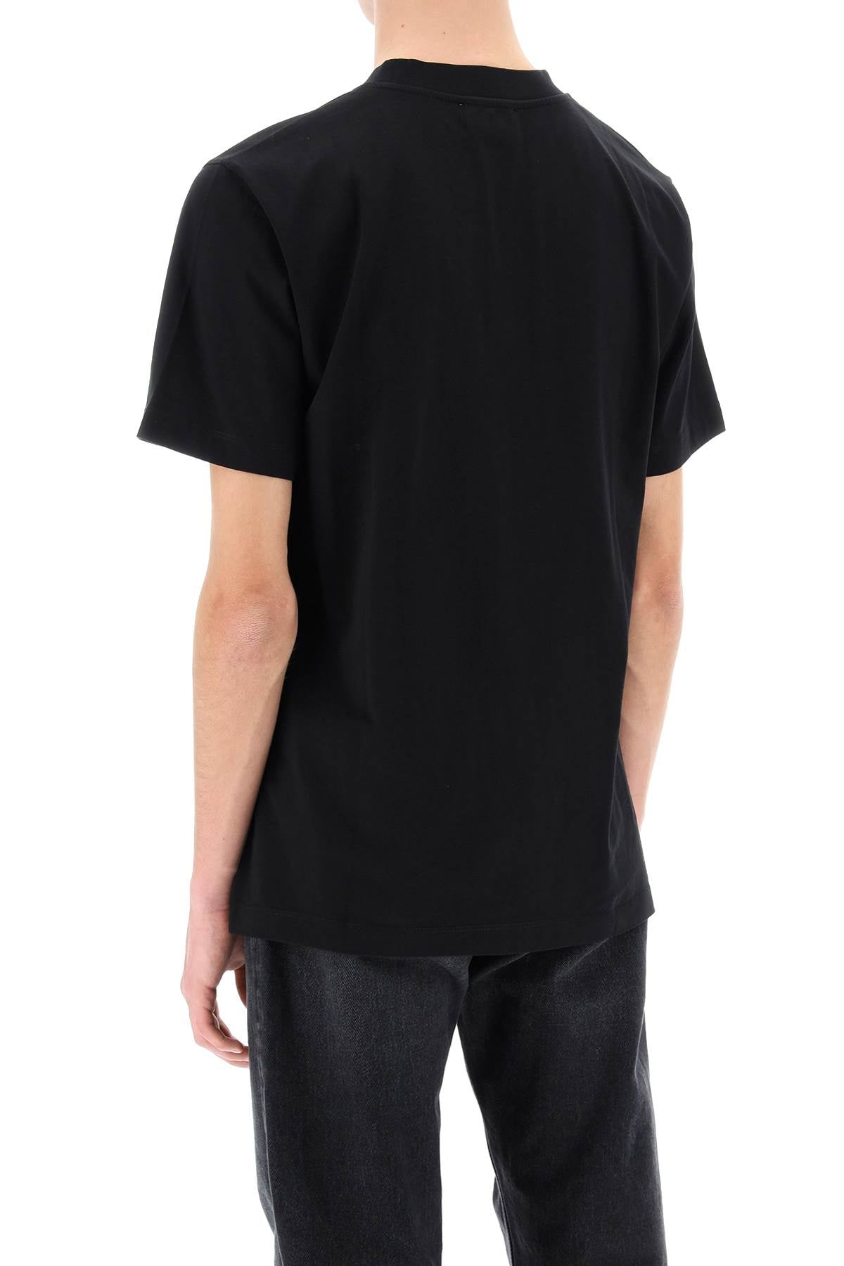 Off-White crew-neck t-shirt with off print OMAA027C99JER0171001