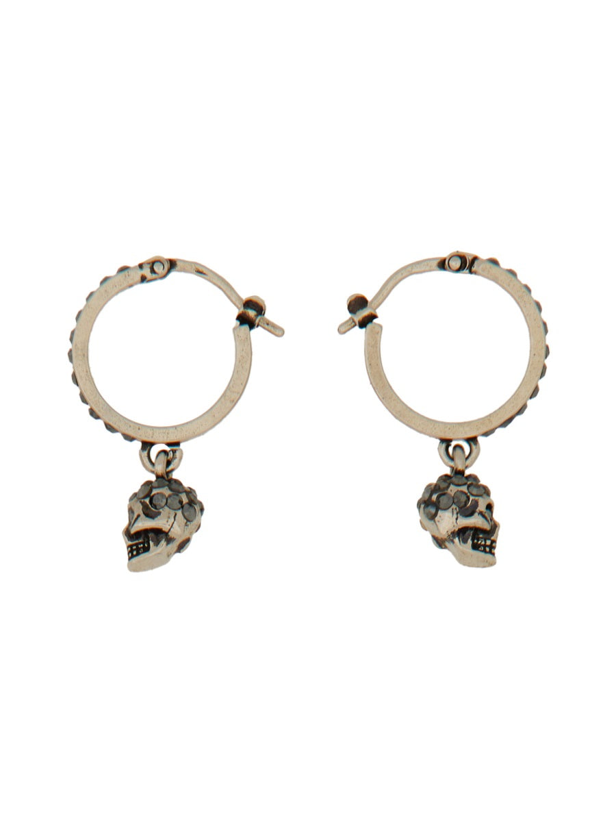 Alexander McQUEEN SKULL HOOP EARRINGS 550503J160Y1177