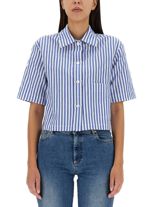 MARGARET HOWELL CANDY STRIPE SHIRT WOSH0261S23EUBBLW