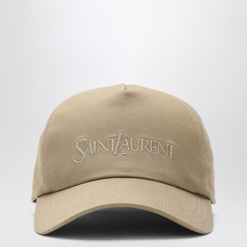 Saint Laurent Beige baseball cap with logo 778063-3YP19O_YSL-9700