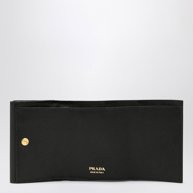 Prada Small black Saffiano wallet with logo 1MH042QHHP_PRADA-F0002