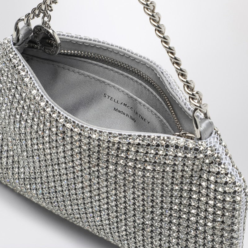 Stella McCartney Falabella mesh shoulder bag with silver crystals 7B0101WP0413P_STELL-8101