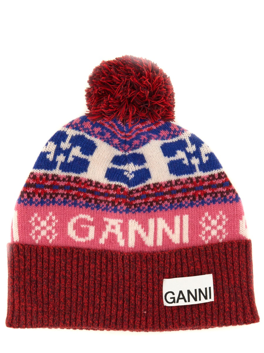 GANNI WOOL BEANIE HAT A5622999