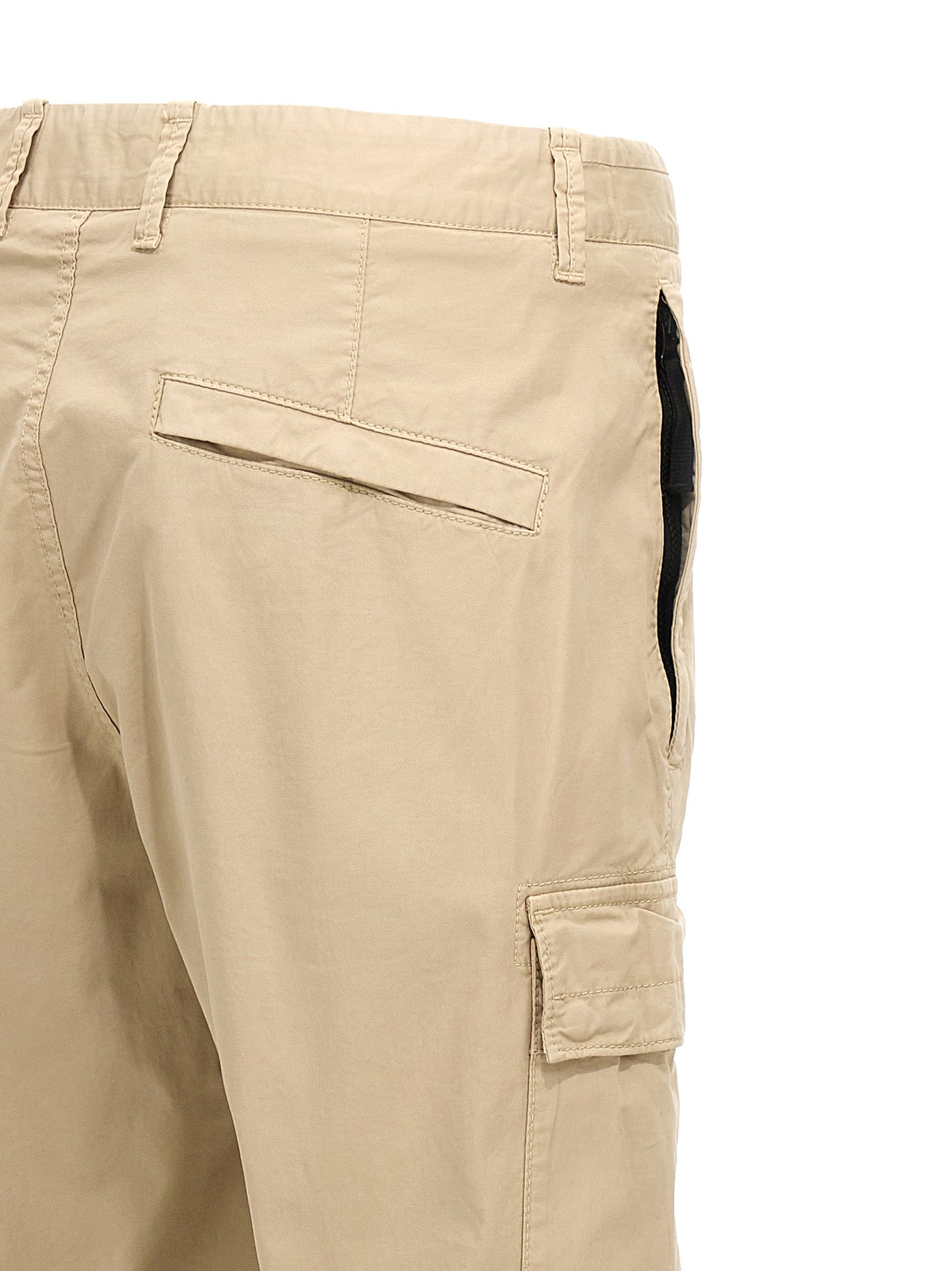 STONE ISLAND LOGO PATCH CARGO PANTS 811530410V0097