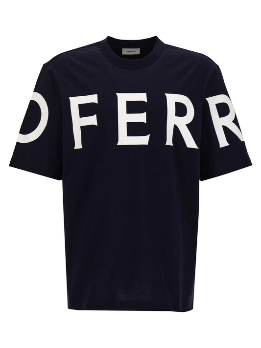 FERRAGAMO LOGO T-SHIRT 771855NEWNAVY