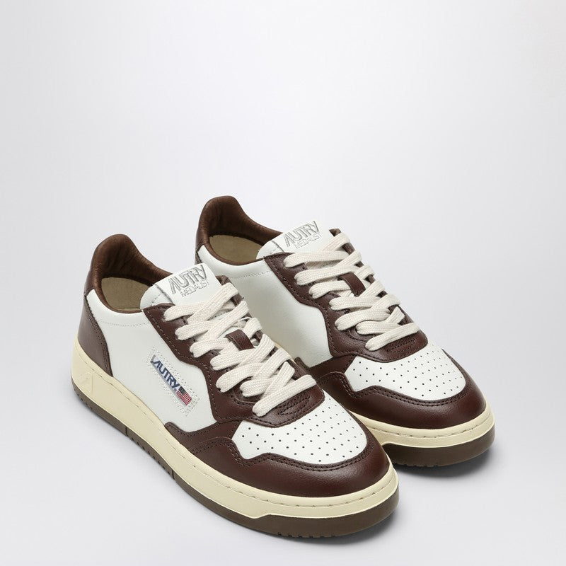 AUTRY Medalist white/brown leather sneaker AULWWB46P_AUTRY-WB46