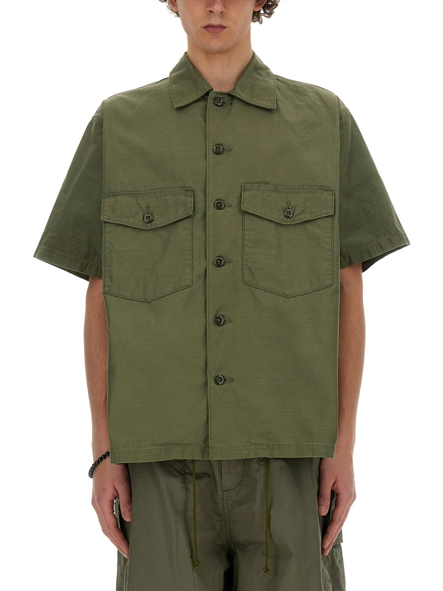 Needles COTTON SHIRT OT215A-OLIVE