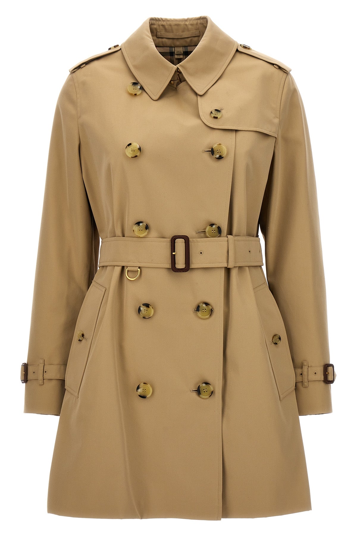 Burberry 'KENSINGTON' SHORT TRENCH COAT 8079417HONEY