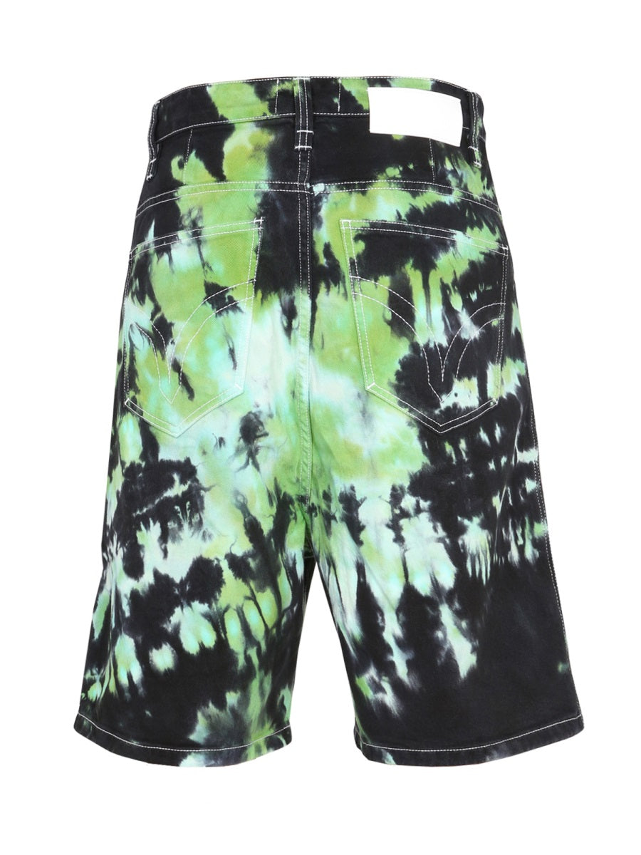 AMI Paris BERMUDA SHORTS WITH TIE DYE PATTERN USO600631301