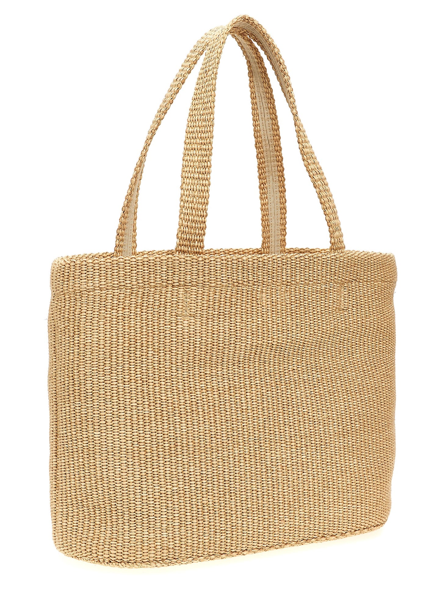 JIMMY CHOO 'BEACH TOTE E/W' SHOPPING BAG BEACHTOTEEWJYNNATURALLATTE