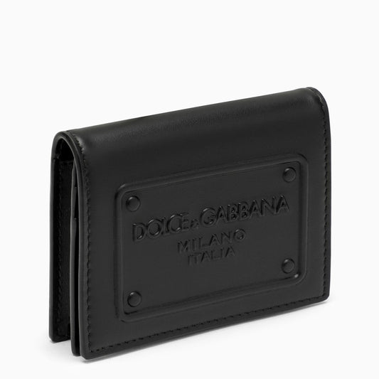 Dolce & Gabbana Black leather wallet with logo BP1643AG218O_DOLCE-80999