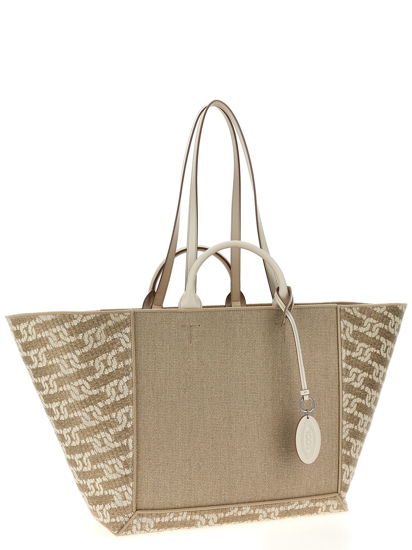 Tod's LOGO CANVAS SHOPPING BAG XBWCLTA0400TIR3Q71