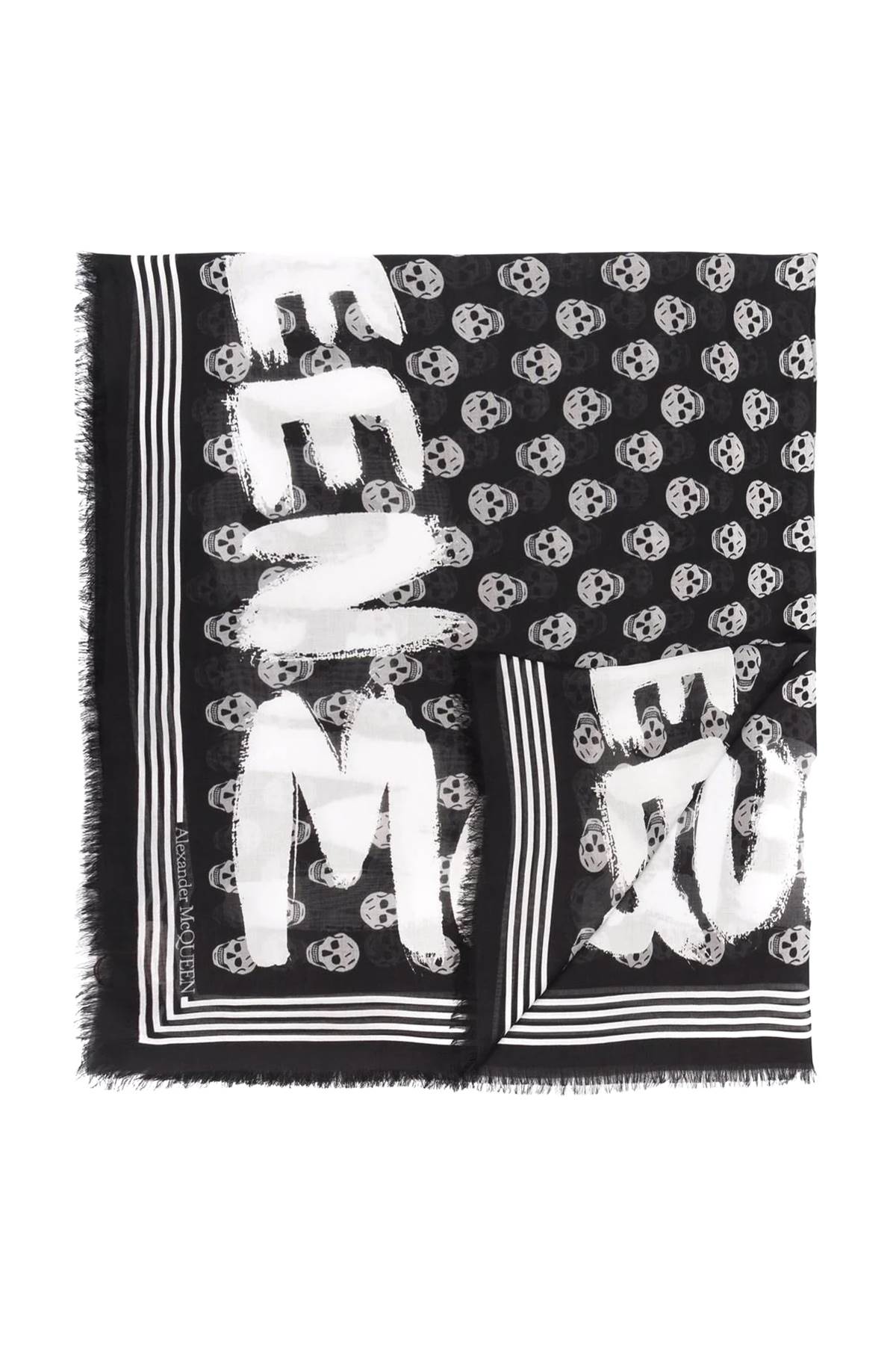 Alexander McQUEEN Scarf black 6611494418Q1078