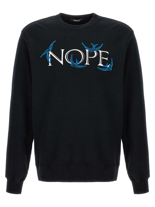 UNDERCOVER 'NOPE' SWEATSHIRT UC1D48912BLACK