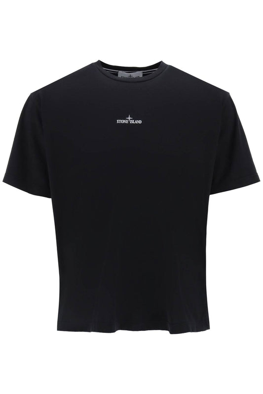 Stone Island t-shirt with lived-in effect print