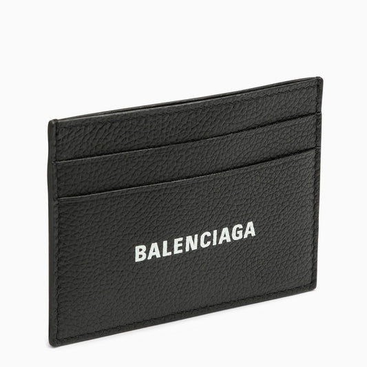 Balenciaga Black card holder with logo print 5943091IZI3O_BALEN-1090