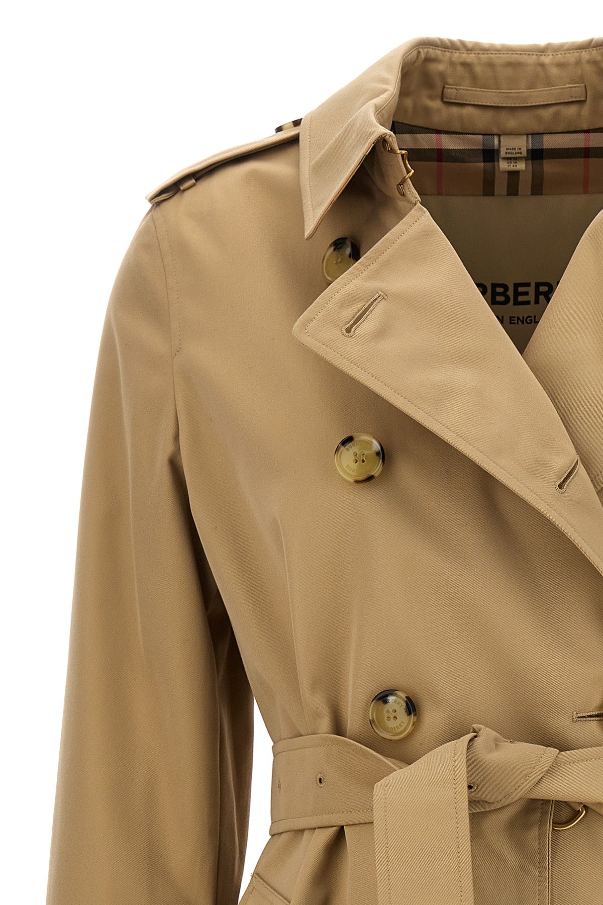 Burberry 'KENSINGTON' SHORT TRENCH COAT 8079417HONEY