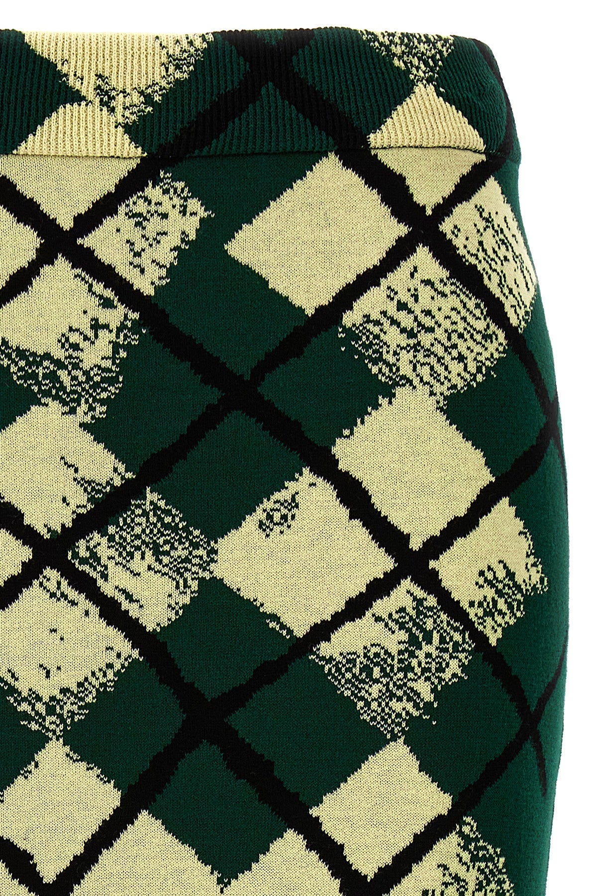 Burberry ARGYLE PATTERN SKIRT 8081136IVY