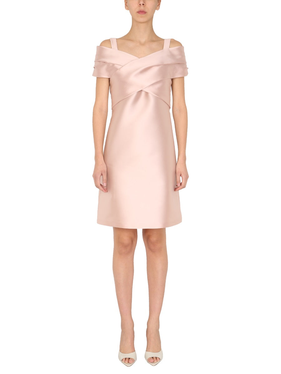 ALBERTA FERRETTI BOAT NECKLINE DRESS 042716250186