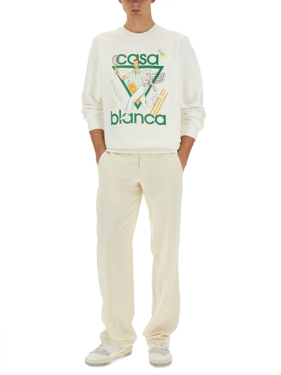 Casablanca SWEATSHIRT WITH LOGO U-MPS24-JTP-00102LEJEU