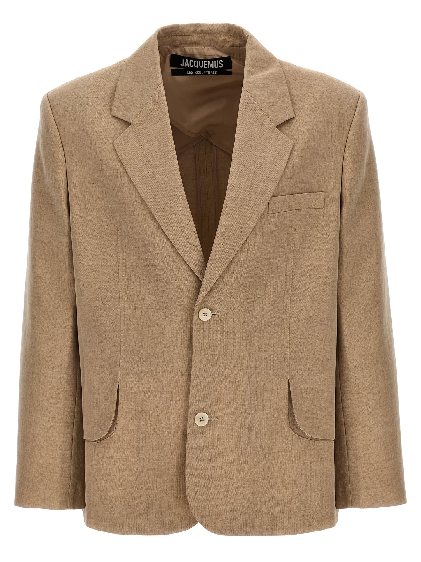 JACQUEMUS 'LA VESTE TITOLO' BLAZER 245JA0451546BEIGE