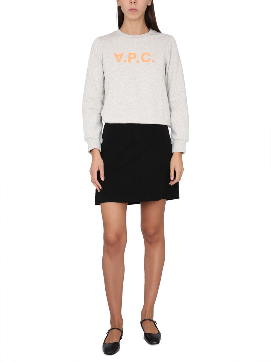 A.P.C. SWEATSHIRT WITH LOGO COFAXF27804TAV