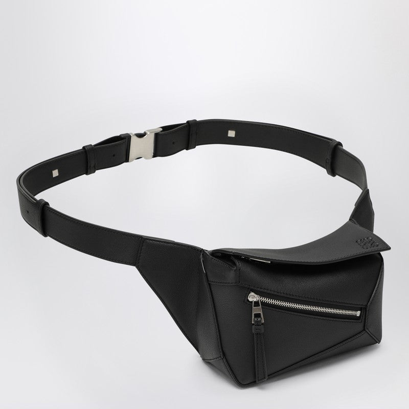 LOEWE Mini Puzzle bumbag in black leather B510EB1X03LEP_LOEW-1100