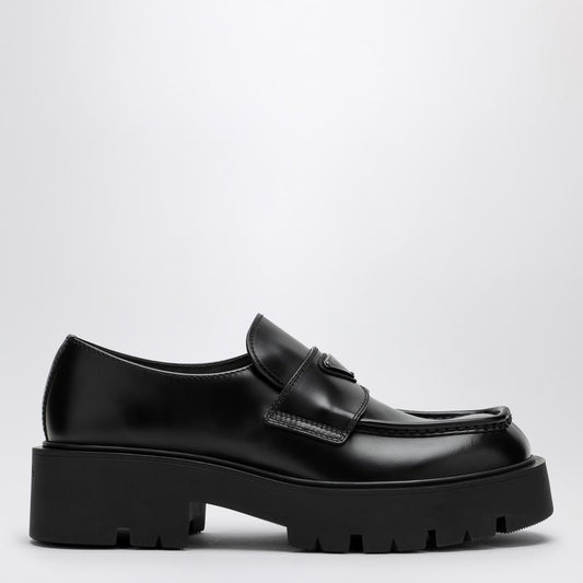 Prada Black brushed leather loafer 2DG152G000B4LP_PRADA-F0002