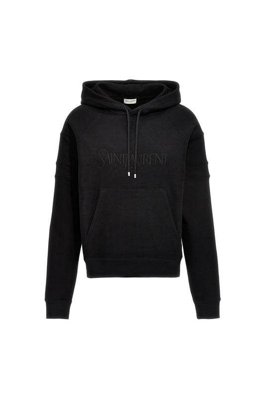 Saint Laurent LOGO EMBROIDERY HOODIE 728319Y37CG1000