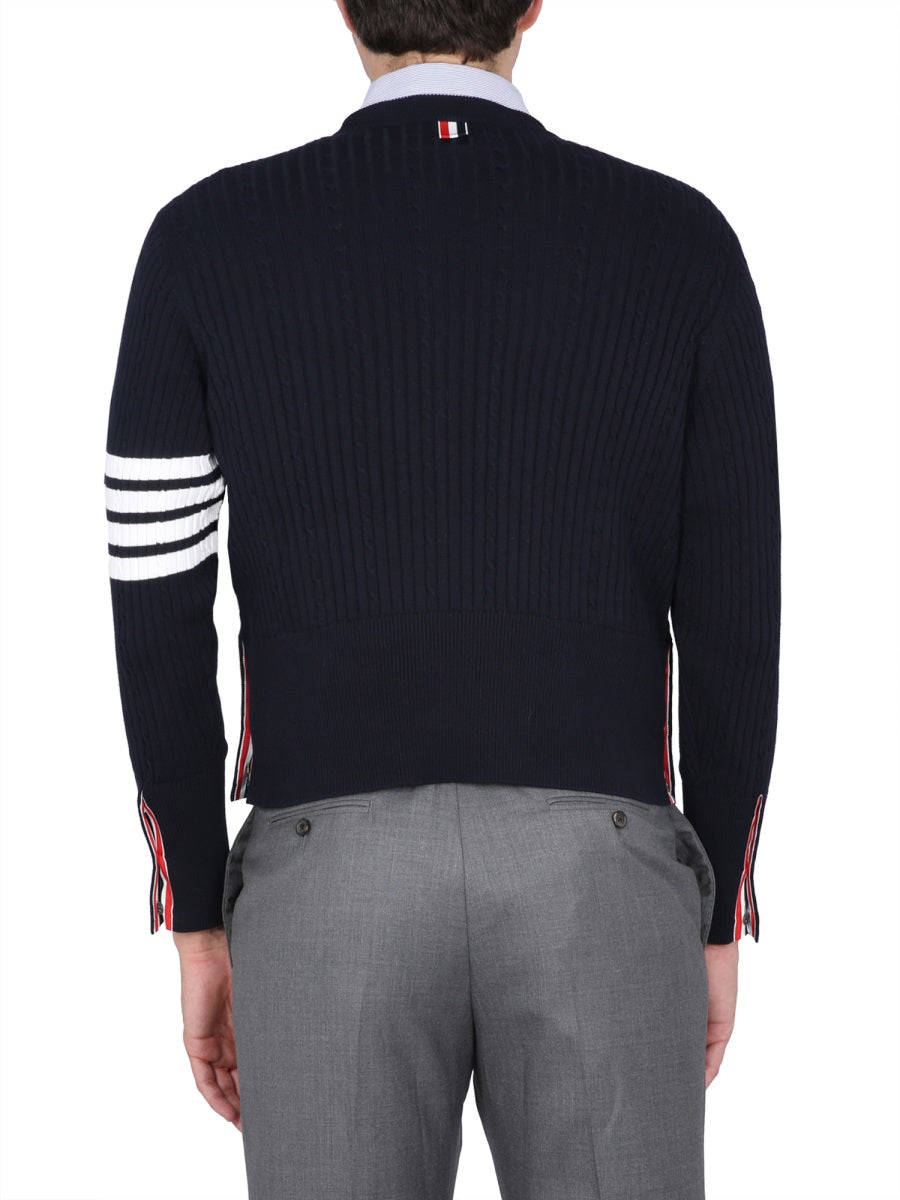 Thom Browne 4BAR STRIPE JERSEY MKA460AY3014415