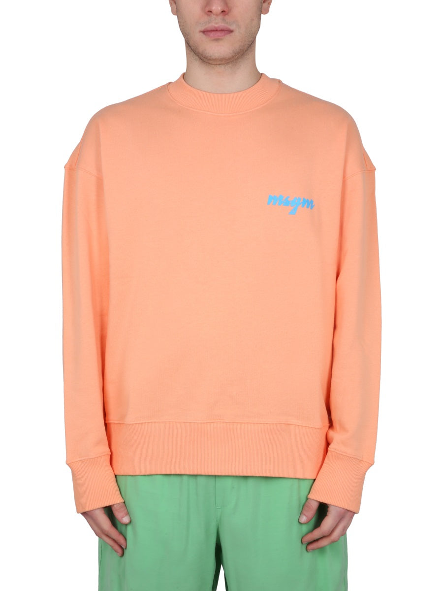 MSGM CREWNECK SWEATSHIRT WITH LOGO 3440MM19223700010