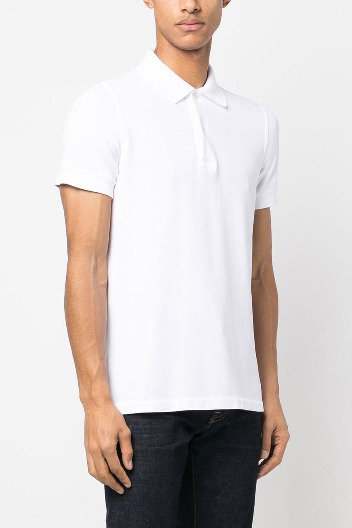 TOM FORD PIQUÉ COTTON POLO SHIRT JPS002JMC007S23AW002