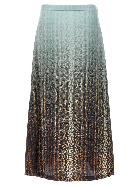 FENDI ANIMAL PRINT SKIRT FQ7544ARUFF08S8