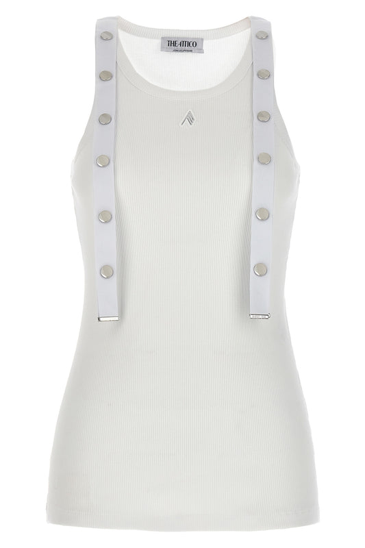 THE ATTICO METAL BUTTON TOP 241WCT229J038001