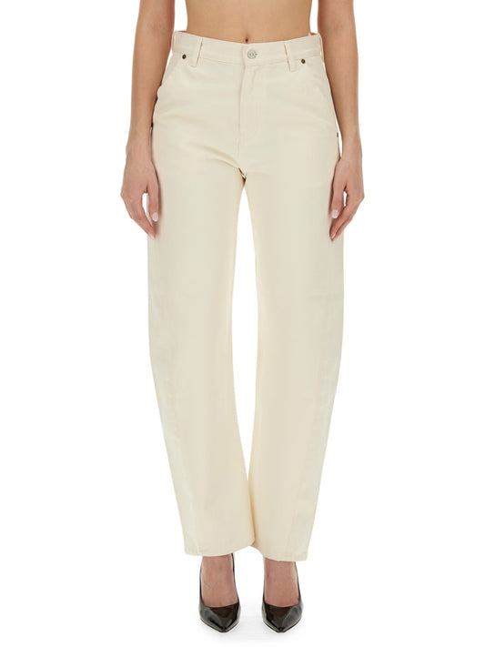 VICTORIA BECKHAM RELAXED FIT JEANS 1124DJE005211CRAWECRU