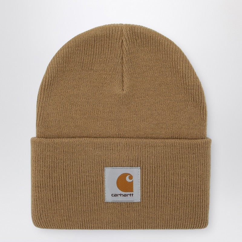 Carhartt WIP Beige bonnet with patch logo I020222PLP_CARH-2FSXX