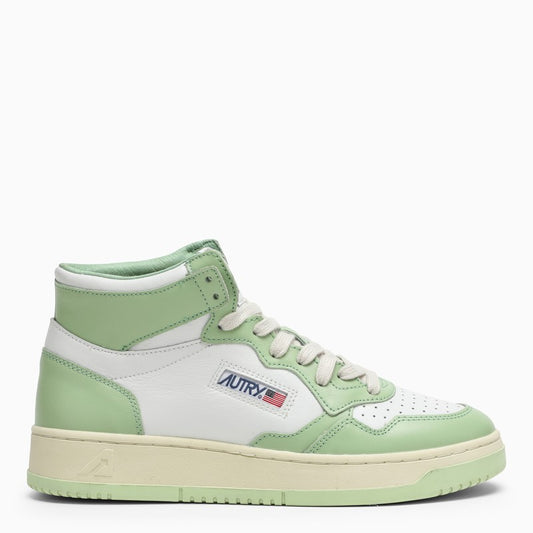 AUTRY Medalist white/light green trainer AUMWWB24M_AUTRY-GRE