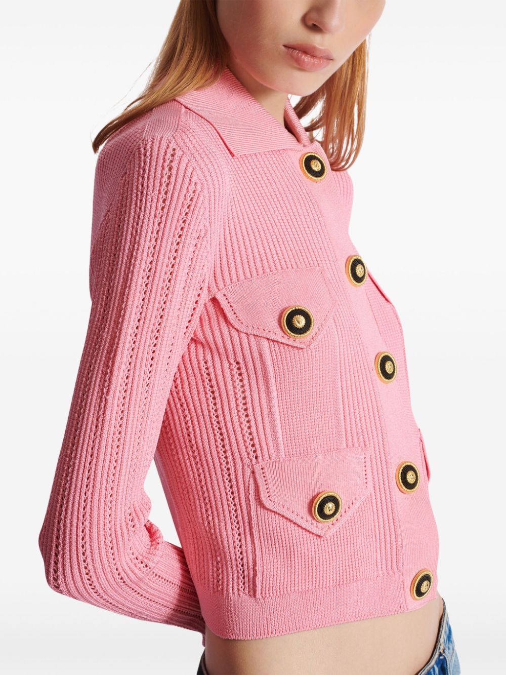 Balmain Sweaters Pink EF1KL150KI104BB