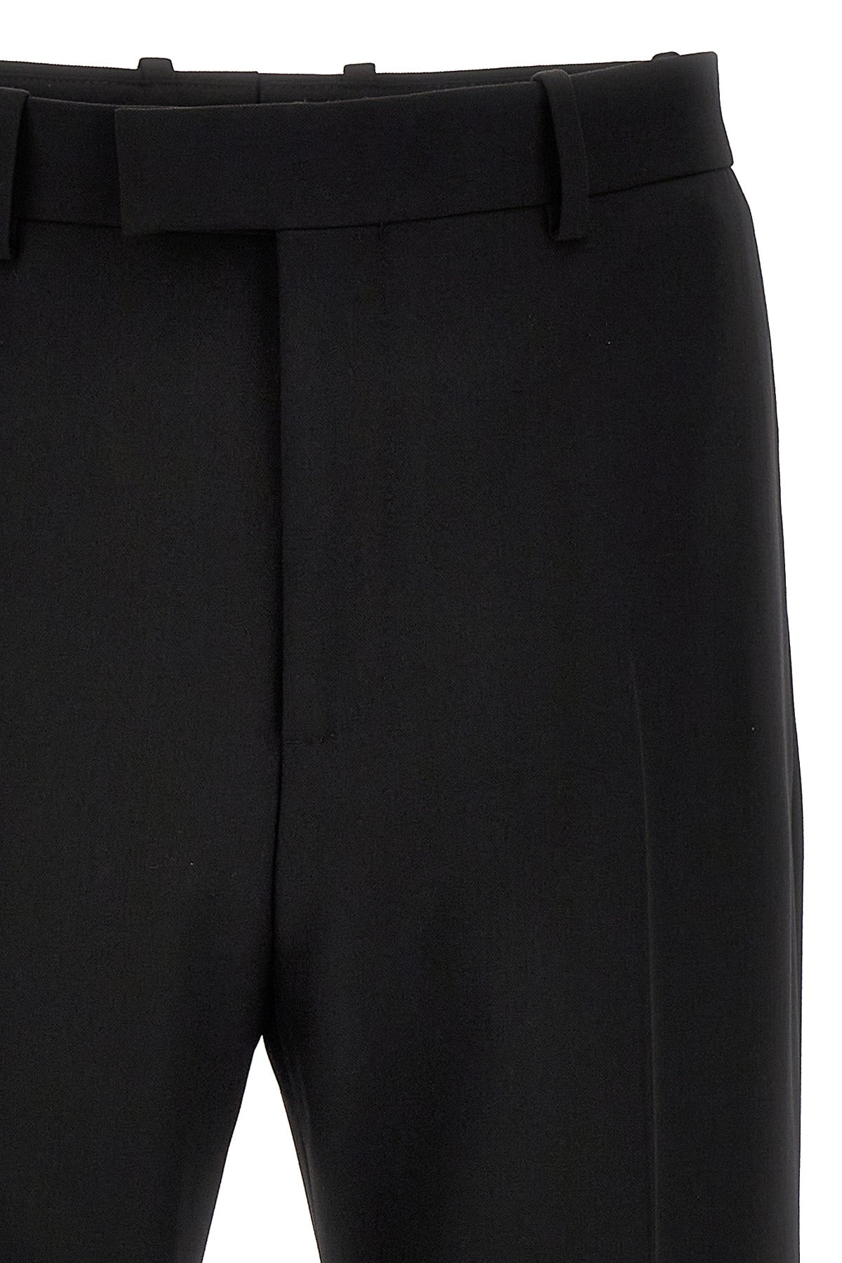 FERRAGAMO WOOL PANTS 0761820NERO