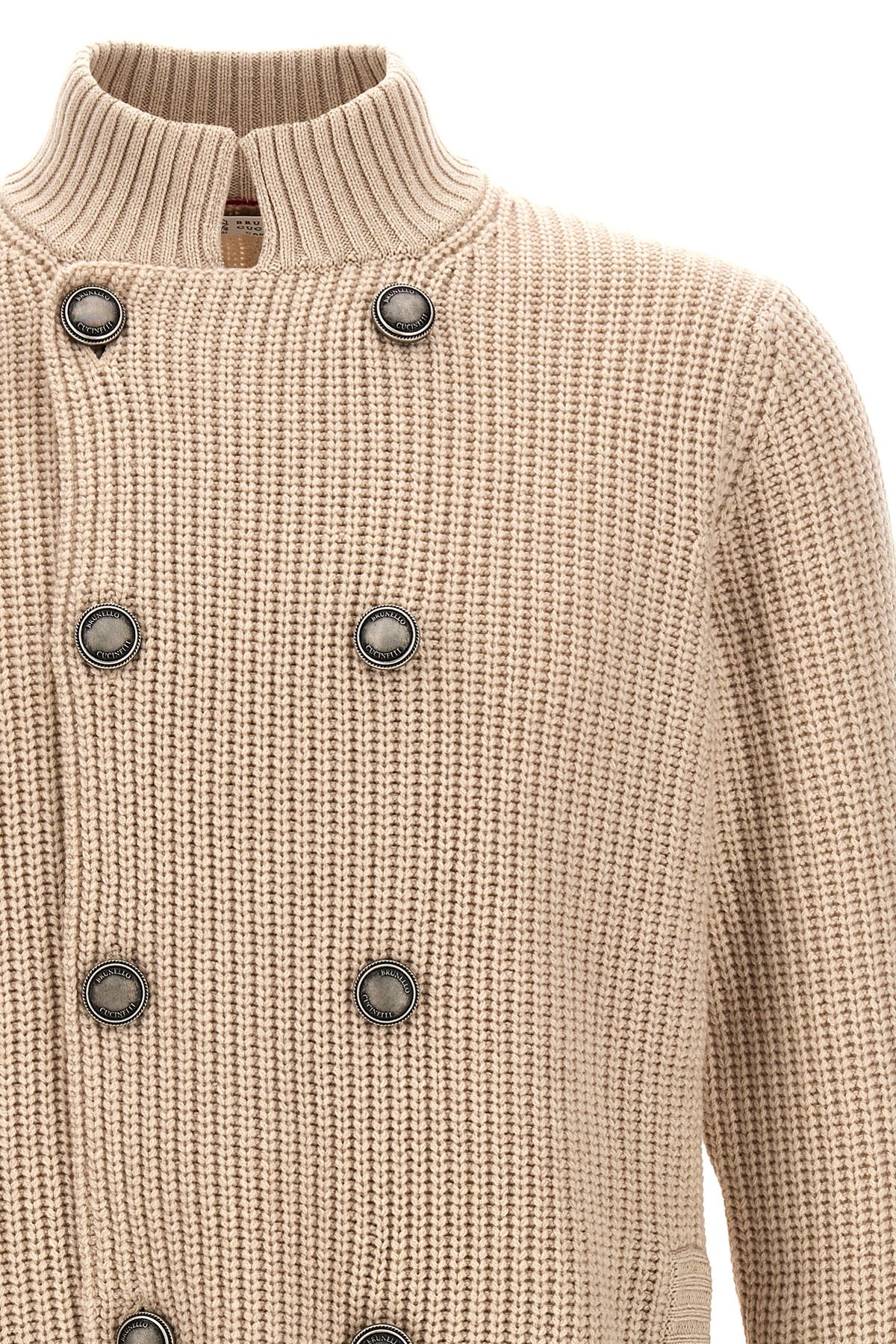 Brunello Cucinelli DOUBLE-BREASTED CARDIGAN M3655501CS396