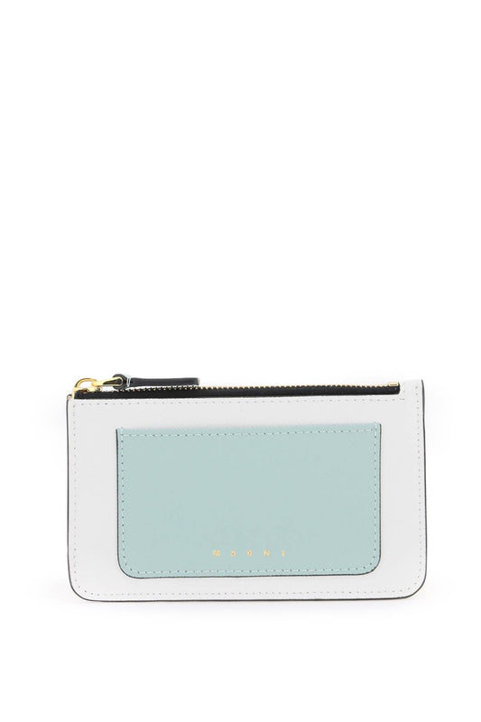 Marni tricolor zippered cardholder PFMO0025U2LV520Z120N