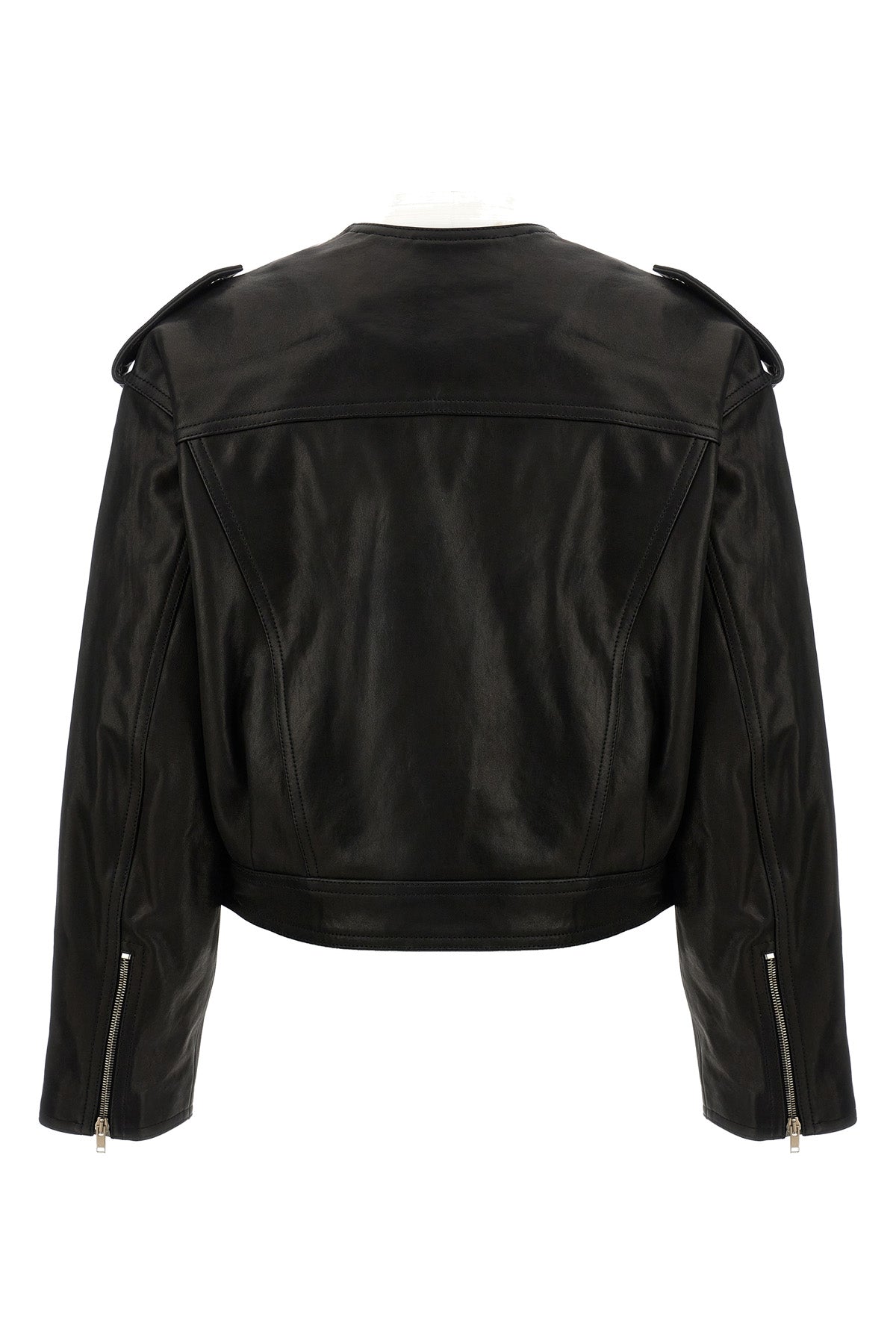 Isabel Marant 'AUDRIC' BIKER JACKET 24PVE0171FCA4B01I01BK