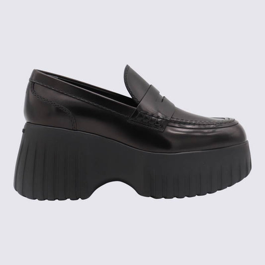 HOGAN Flat shoes Black HXW6510FD10AKTB999