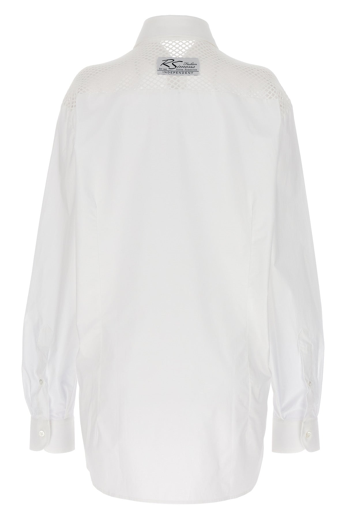 RAF SIMONS MESH INSERT SHIRT 231W2561010