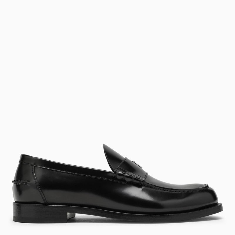 GIVENCHY Black leather Mr G loafers BH202GH1NNO_GIV-001