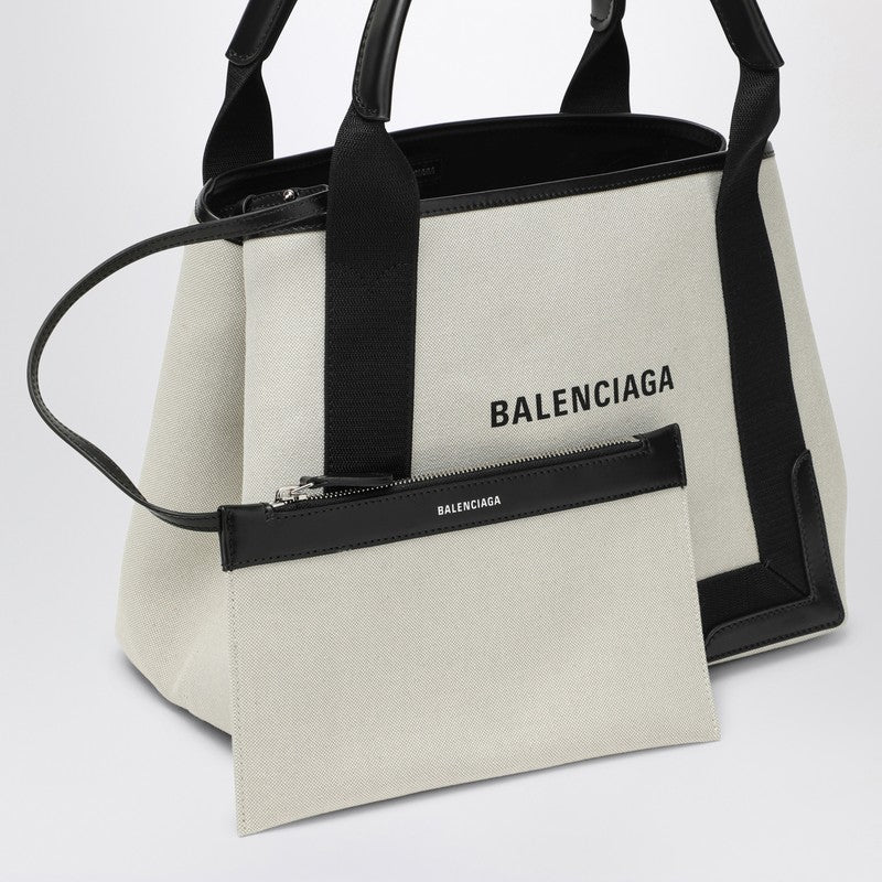 Balenciaga Cabas bag small cream cotton canvas 3399332HH3NP_BALEN-9260