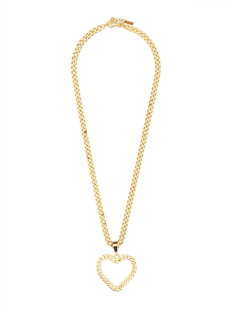 MOSCHINO CHAIN HEART NECKLACE 915984630606