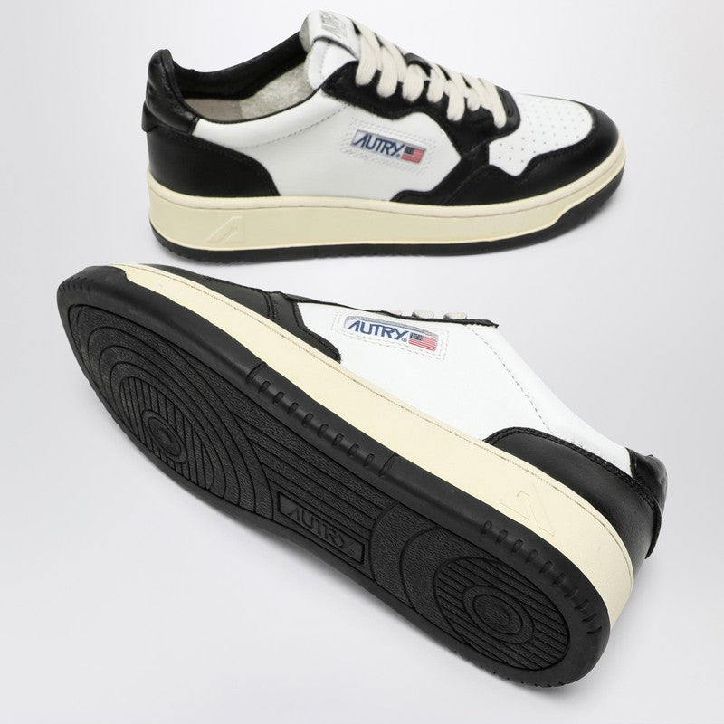 AUTRY Medalist black/white leather trainer AULWWB01P_AUTRY-WB01