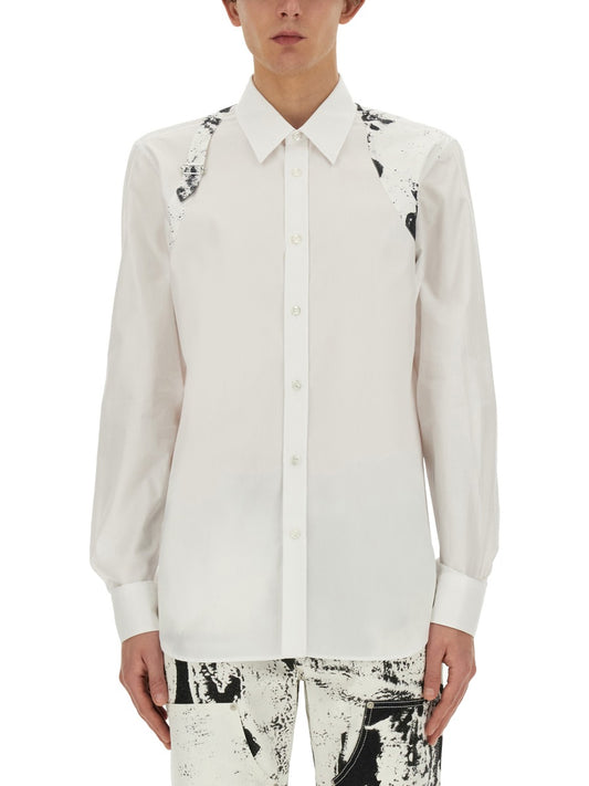 Alexander McQUEEN FOLD HARNESS SHIRT 782233QNAAD9000